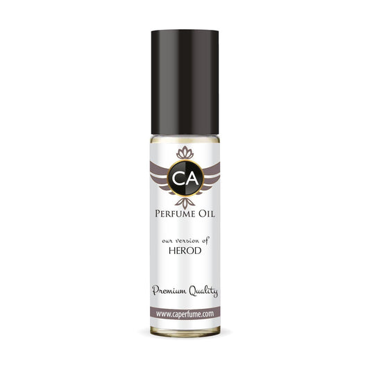 CA Perfume Impression of Herod for Men Perfume Oil Woody Spicy Scent Long Lasting Cologne for Men Travel Size TSA Ready Mini Parfum Body Oil Roll-on 0.33 Fl Oz 10ml