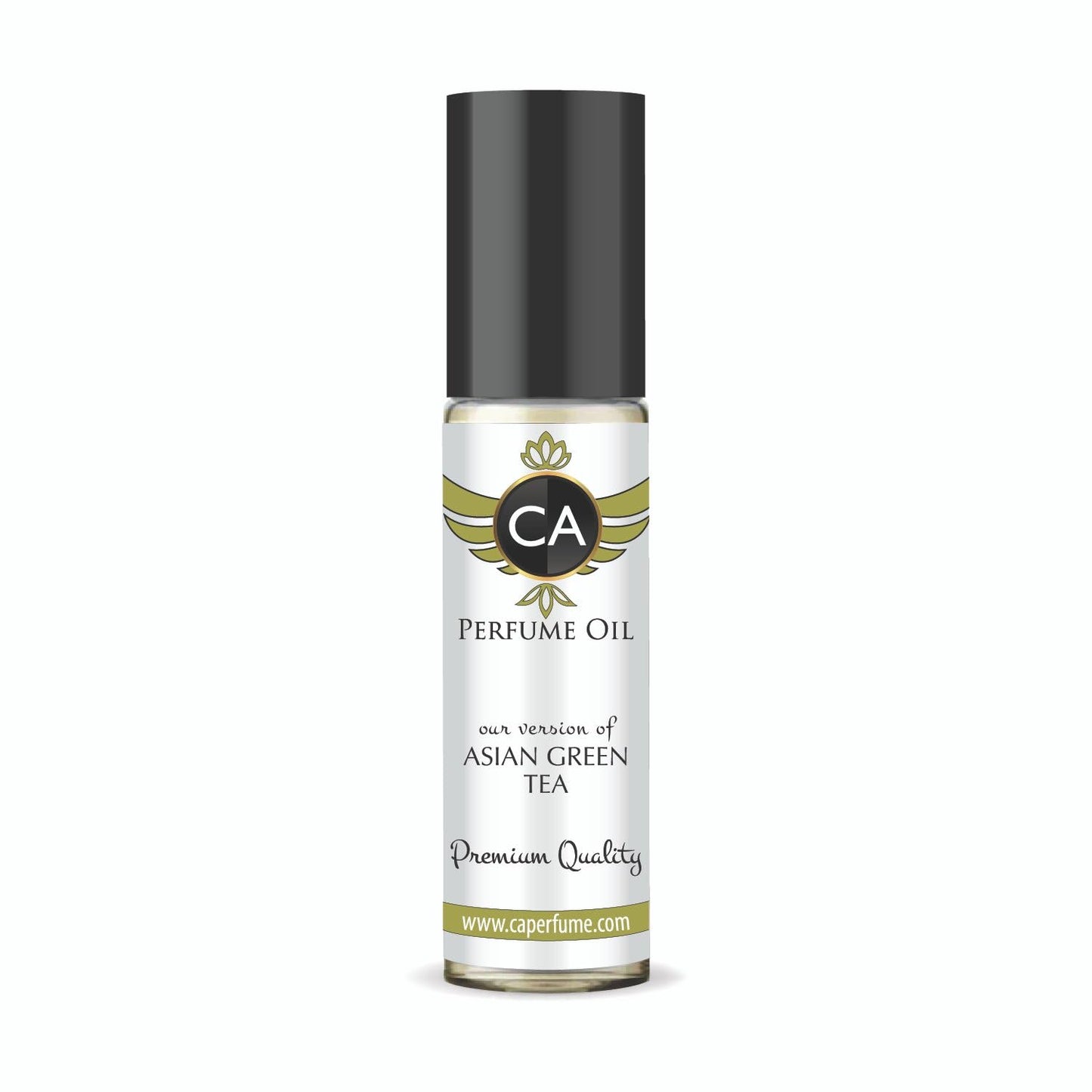 CA Perfume Impression of Asian Green Tea Unisex Fragrance Oil Citrus Aromatic Scent Long Lasting Perfumes for Women & Men Travel Size TSA Ready Mini Parfum Body Oil Roll-on 0.33 Fl Oz 10ml