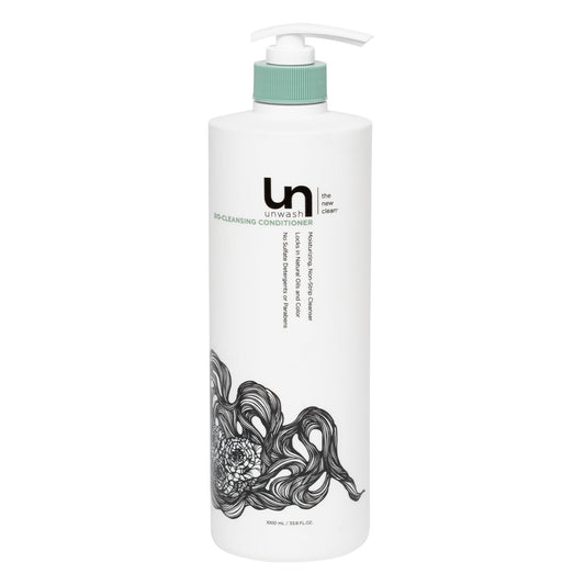 Unwash Bio-Cleansing Conditioner - Gentle, Hydrating Co-Wash Cleansing Conditioner, Sulfate & Paraben Free, for Curly, Coily & Dry Hair, 33.8 fl oz