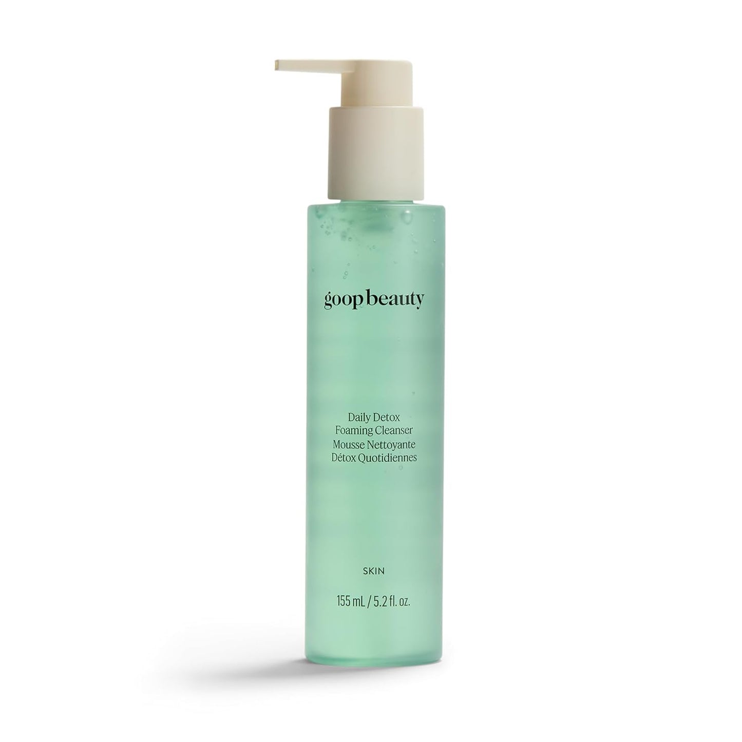 goop Beauty Daily Detox Foaming Cleanser | Hydrating Face Wash to Remove Makeup, Oil, & Dirt | Malachite, AHAs, & Glycerin | 5.2 fl oz
