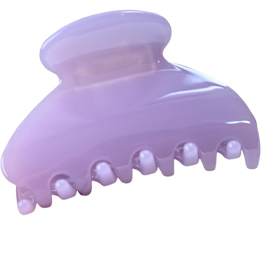 Handmade Celluloid Acetate French Design Barrettes Tortoise Shell Claws Hair Claw Luxury Fashion Accessories Hair Clip for Women (lavender)