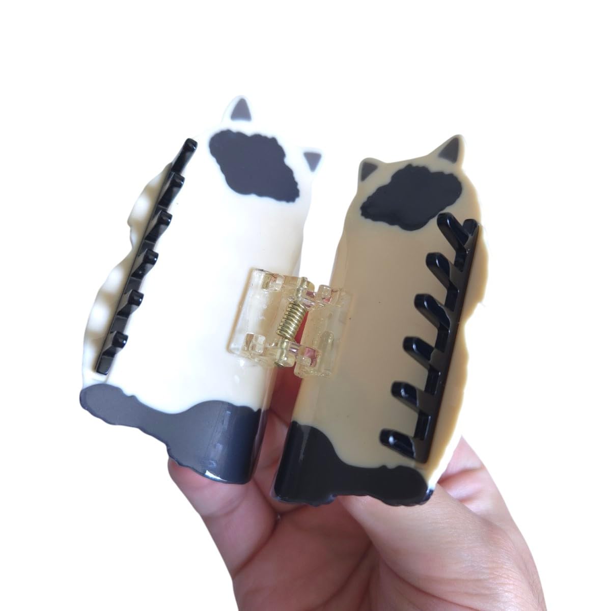 Funny Javanese Cat Hair Clips,Novelty Acetate Hair Clip,Cute Cat Claw Clips for Women