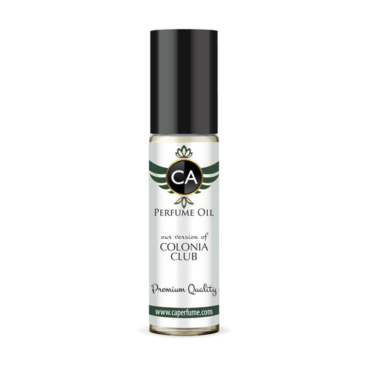 CA Perfume Impression of Colonia Club Unisex Fragrance Oil Woody Aromatic Scent Long Lasting Perfumes for Women & Men Travel Size TSA Ready Mini Parfum Body Oil Roll-on 0.33 Fl Oz 10ml