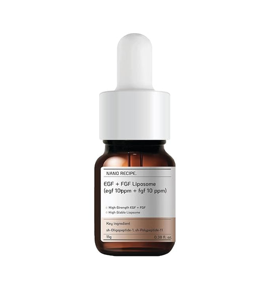 Korean EGF + FGF Liposome Concentrate Mix 2 drops In Any Step of Your Skin Care Routine Improve Skin Elasticity And Wrinkle Anti Aging Microneedling Serum 10ml