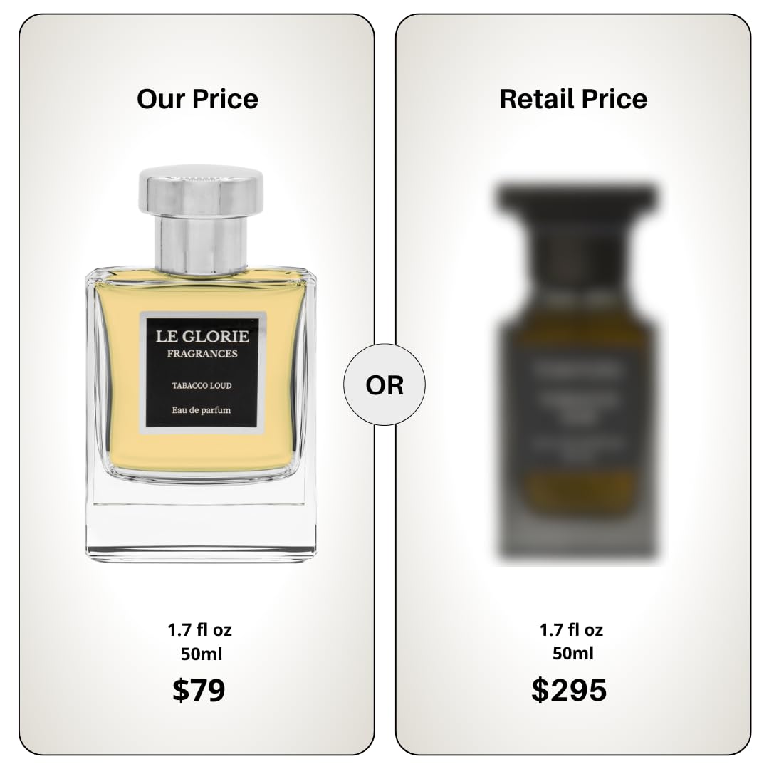 Inspired by T ford's Tobacco oud, Tabacco Loud EDP, Long Lasting 12-14 Hours Perfume Spray for Women, Men, Unisex, All Skin Types, Cruelty Free - 0.33 oz 10ml