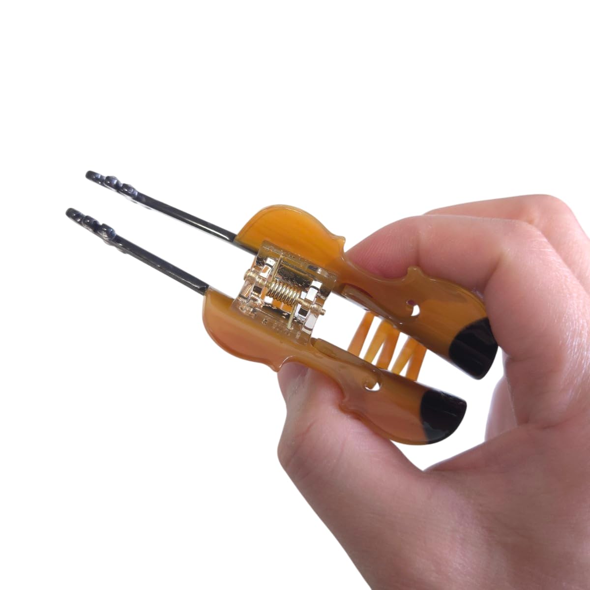 Novelty Violin Instrument Hair Clip,Acetate Claw Clips,Funny Hair Clips for Women