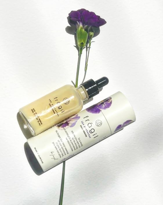 Glass Skin Face Serum - Hydrating, Moisturizing, and Brightening Vegan Face Oil with Zinc, Vitamin C, Grapefruit, Linalool for Even Skin Tone, UV Defense, Anti-Aging & Sensitive Skin Care – 1.69 fl oz