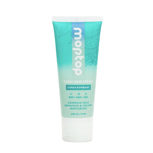 MopTop Curl Cream - Moisturizing Curl Activator for Frizz Control & Volume, Curl Styling Cream for Wavy, Curly & Coily Hair, Made with Junk-Free Natural Ingredients (Citrus Kumquat Fragrance, 2.5oz)