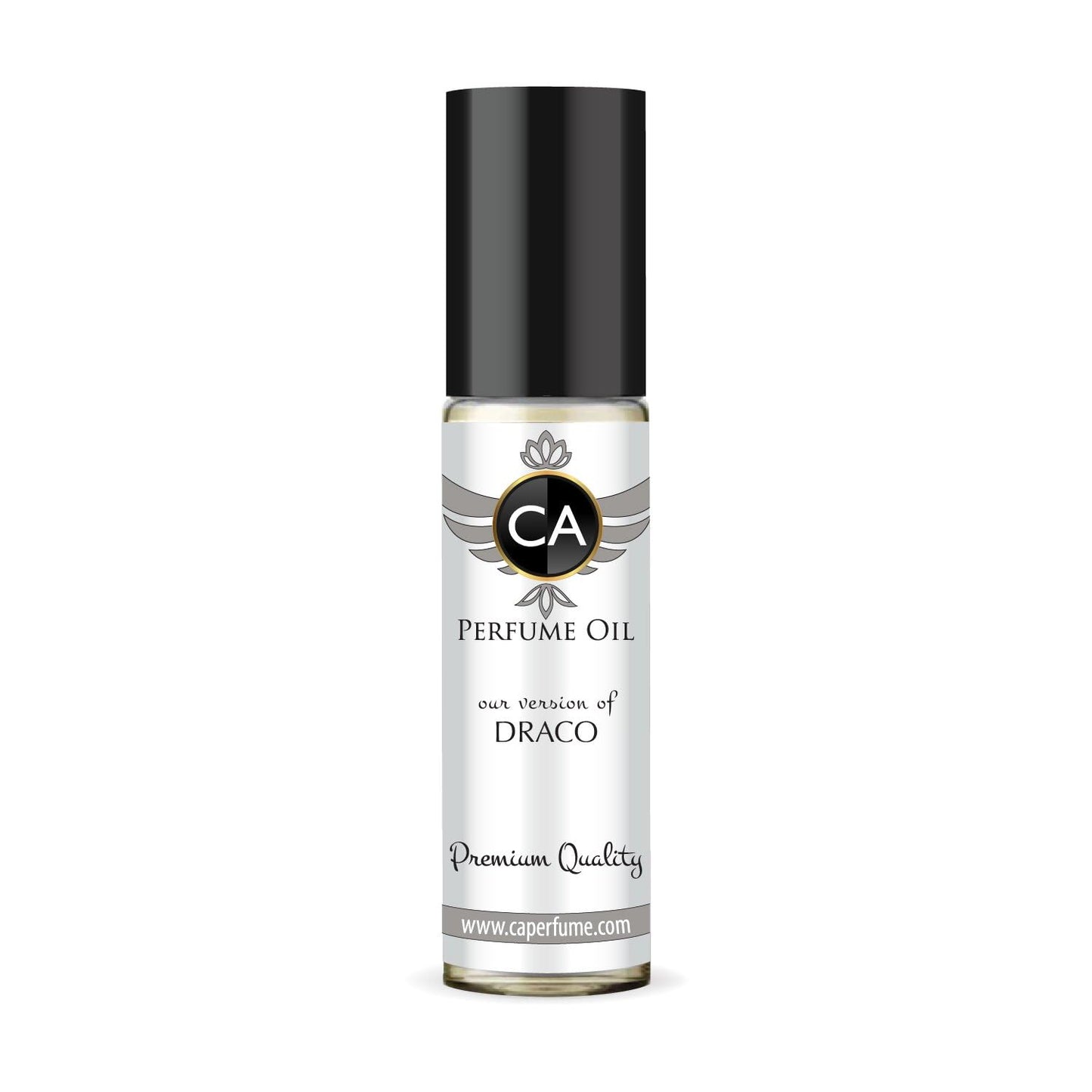 CA Perfume Impression of Draco Unisex Fragrance Oil Amber Scent Long Lasting Perfumes for Women & Men Travel Size TSA Ready Mini Parfum Body Oil Roll-on 0.33 Fl Oz 10ml