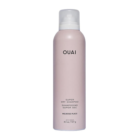 OUAI Super Dry Shampoo - Volumizing Dry Shampoo - Absorbs Oil, Dirt & Sweat - Blends Seamlessly into Hair with Zero Residue & Enriched with a Long-Lasting Scent - Melrose Place (4.5 oz)