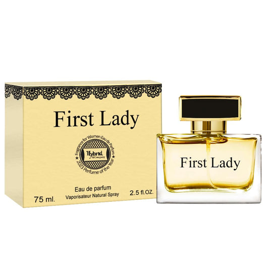 Hybrid & Company First Lady Eau De Parfum Natural Spray Fresh Floral Scent, 2.5 Fl Oz