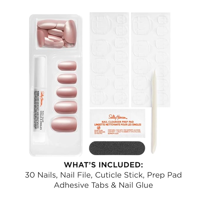 Sally Hansen Instant Cuticle Remover & Salon Effects Out of This Pearl Press On Nails Kit, Nail Treatment & Manicure Set