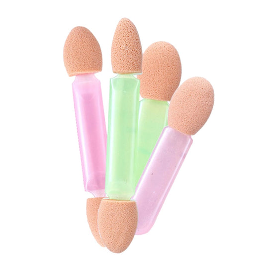 Beaupretty 8Pcs Double-Ended Sponge Eyeshadow Sticks Dual-Sided Applicators for Eye Makeup Soft Foam Tips for Smooth Application for Women Travel-Friendly Random Color