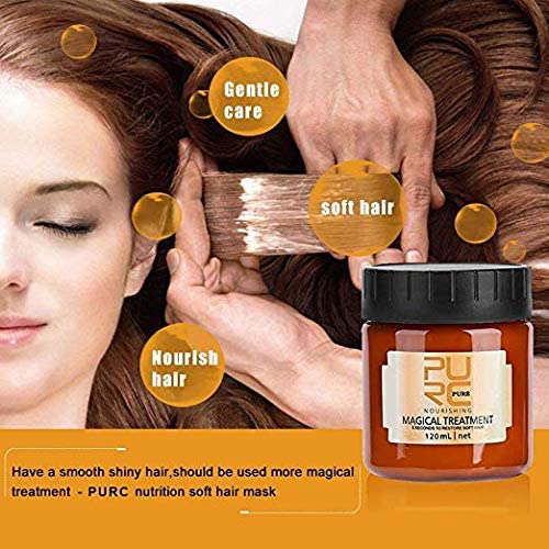 120ml Magical Hair Treatment Mask 5 Seconds Repairs Damage Hair Advanced Molecular Hair deep Conditioner Roots Treatment Return Bouncy Restore Elasticity Hair Care Essence