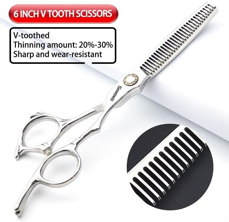 6-inch Sharonds hair clippers, professional Japanese 440C scissors, efficient scissors, scissors, comb adjuster