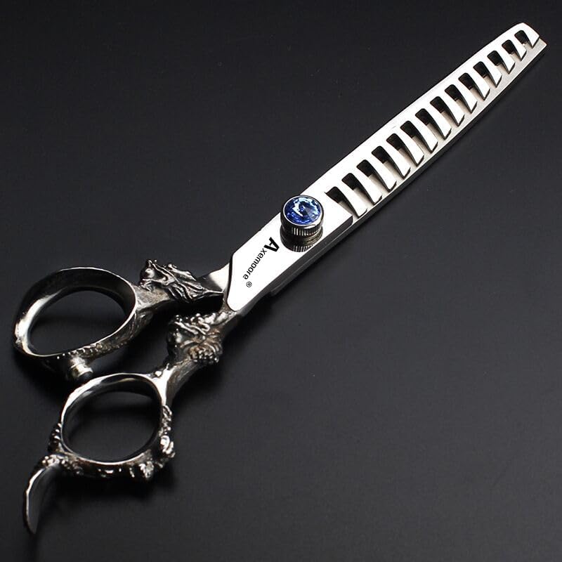 7/7.5/8/9 Inch Salon Professional Hairdressing Scissors Barber Hairstyling Special Tools (7 inch 2pc-B)