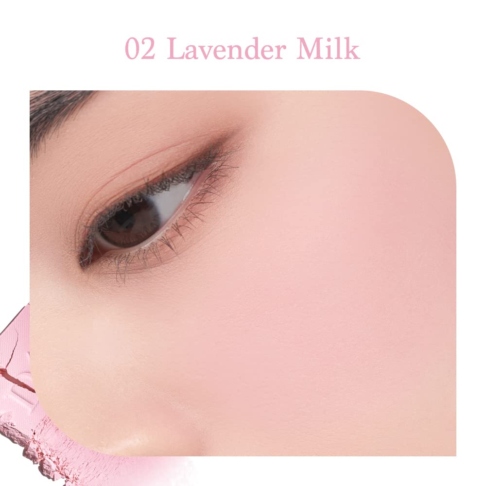 Dasique Blending Mood Cheek #02 Cool Blending l Cruelty-Free l 4 Blendable Shades in Lightweight, Long-lasting, Smooth Powder