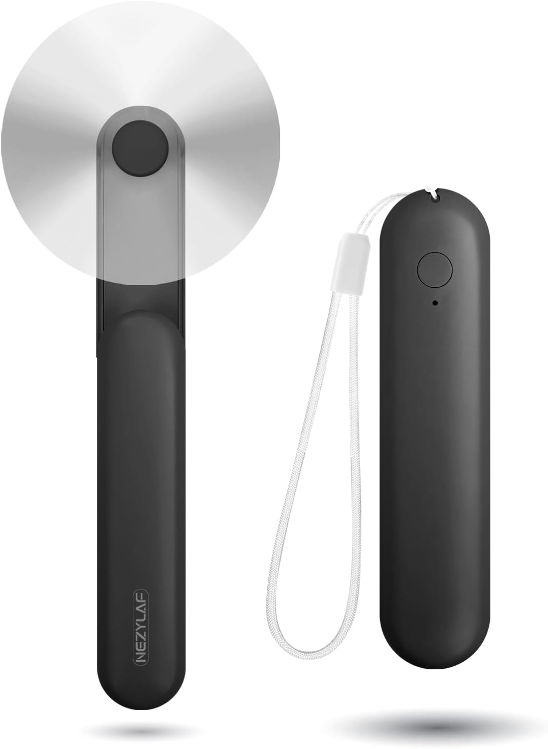 Nezylaf Portable Mini Handheld Fan, Small Rechargeable Personal Fan with Pocket Power Bank Design for Travel/Women Gifts/Disney World Accessories/Theme Park Essentials