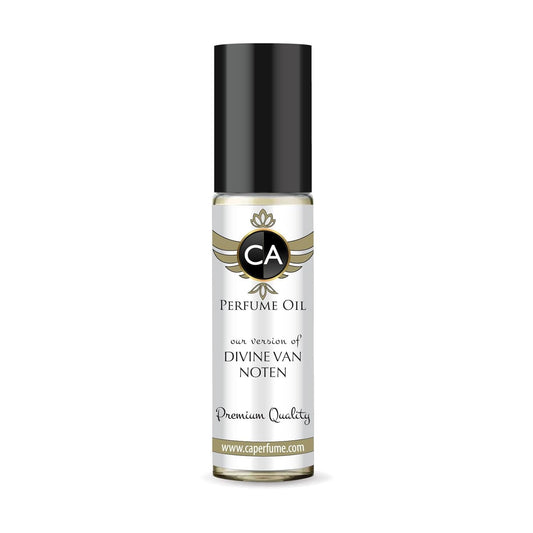 CA Perfume Impression of Divine Van Noten Unisex Fragrance Oil Oriental Woody Scent Long Lasting Perfumes for Women & Men Travel Size TSA Ready Mini Parfum Body Oil Roll-on 0.33 Fl Oz 10ml