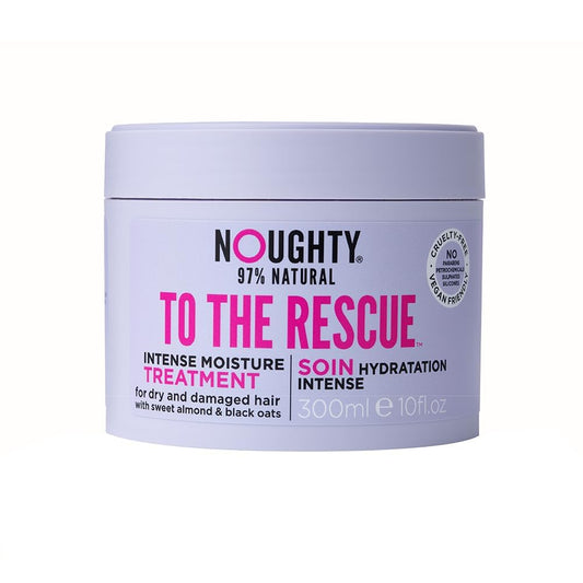 Noughty 97% Natural To The Rescue Treatment Mask, Hydrating Formula for Dry, Frizzy and Damaged Hair, with Sweet Almond and Black Oat, Sulphate Free Vegan Haircare 300ml