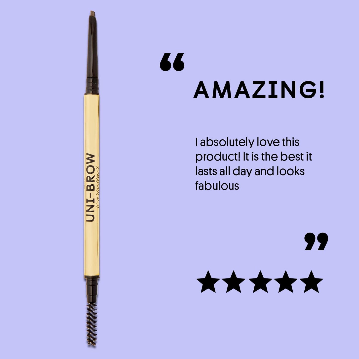 Winky Lux Uni-Brow Precision Eyebrow Pencil, Dual-Ended with Spoolie, Waterproof Longwear Brow Pencil with Micro Tip, Universal Shade for Natural Brows (Brown, Blonde, Taupe)
