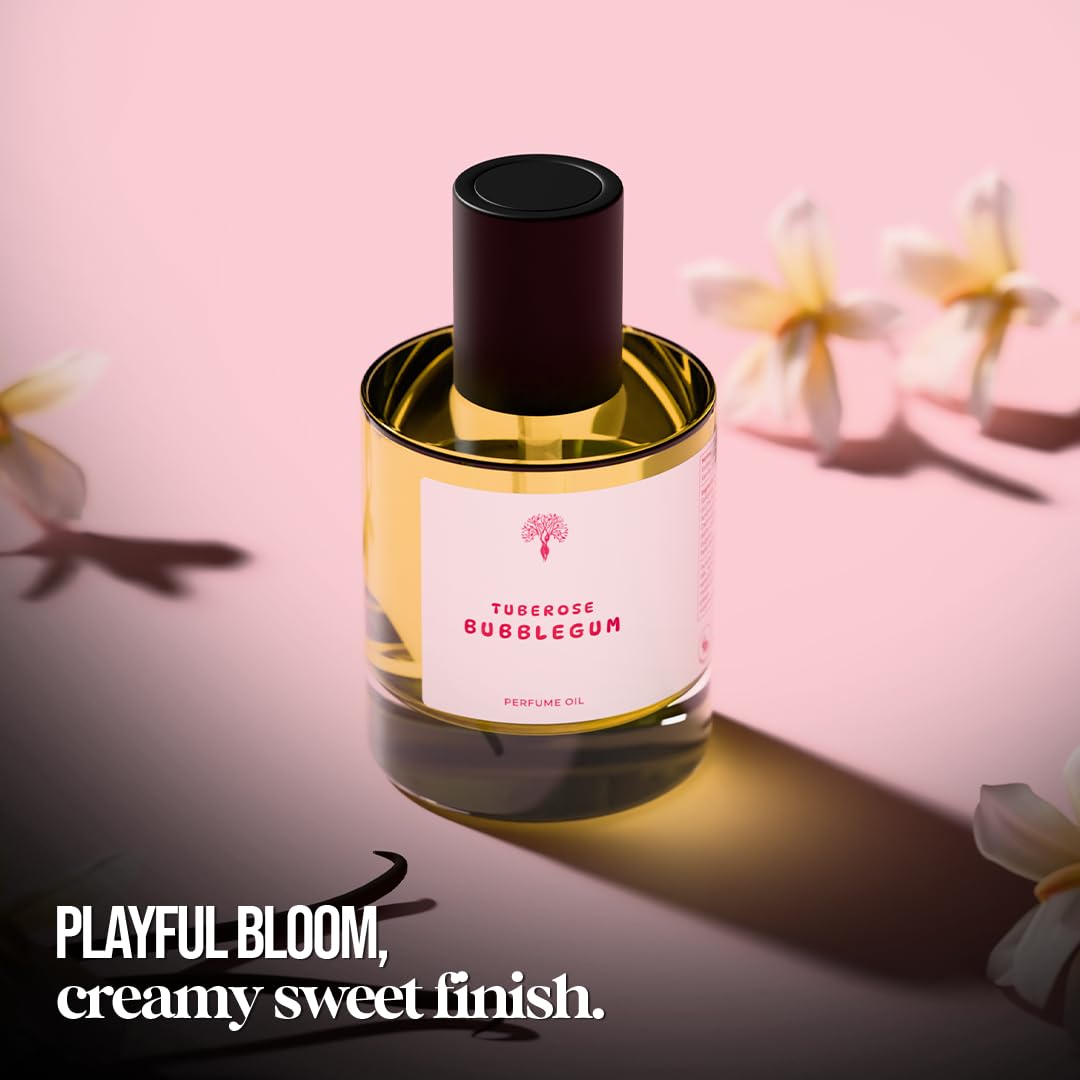 Eternal Tuberose Bubblegum Perfume Oil for Women & Men- Eau De Perfum - Unisex Concentrated Perfume - Alcohol Free & Long Lasting Designer Scents 30ml