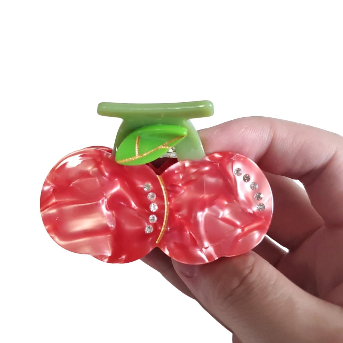 Big Red Cherry Hair Clip,Acetate Claw Clips,Hair Clips for Women