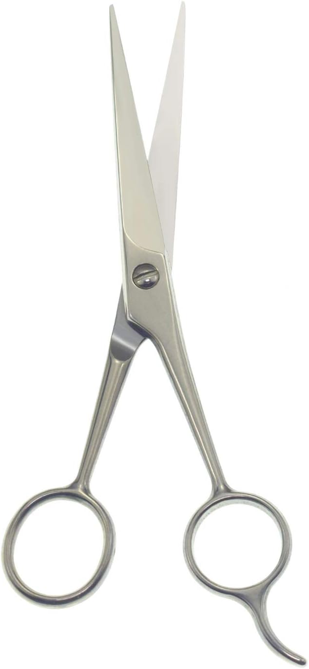Professional Hair Cutting Scissors Sharp Blades Hair Shears/Barber Scissors/Mustache Scissors Stainless Steel Hair Scissors 7" 6.5" 6" Haircut/Hairdresser For Kids, Men and Women (6.5 Inch)