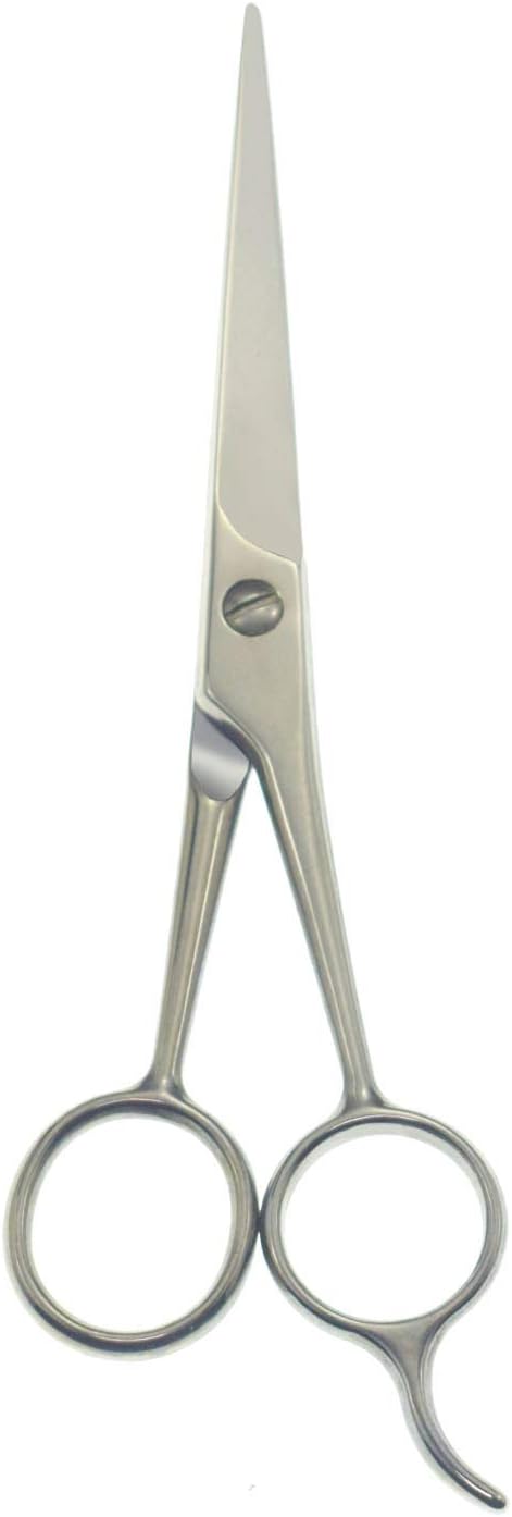 Professional Hair Cutting Scissors Sharp Blades Hair Shears/Barber Scissors/Mustache Scissors Stainless Steel Hair Scissors 7" 6.5" 6" Haircut/Hairdresser For Kids, Men and Women (6.5 Inch)