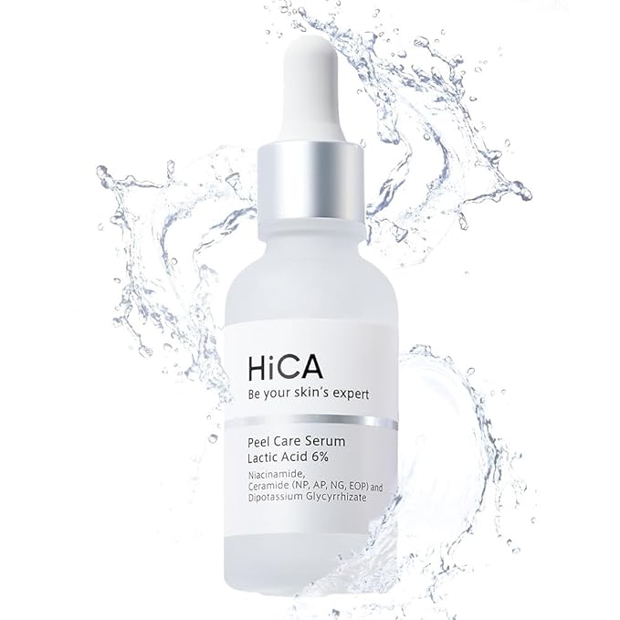 HiCA Peel Care Serum 6% Lactic Acid 28ml Keratin Care No Additives Moisturizing AHA Sensitive Skin Facial Peeling Solution
