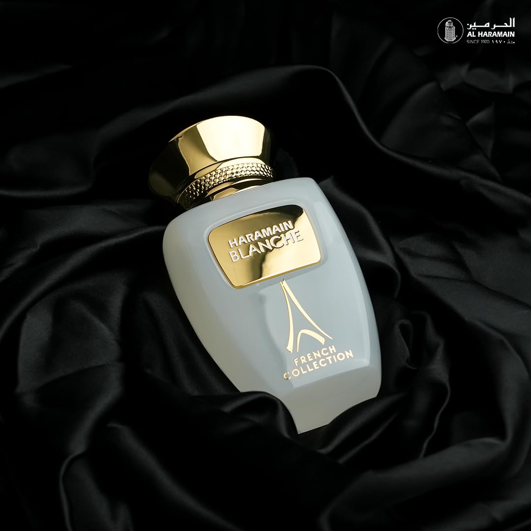 Al Haramain Blanche French Collection - Arabian Perfume for Women and Men - Unisex Perfume - Long Lasting Cologne for Men and Women - 3.3 oz