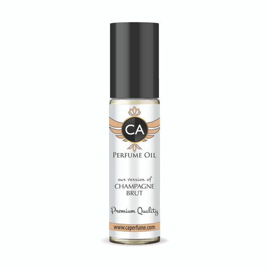 CA Perfume Impression of Champagne Brut for Women Fragrance Oil Aromatic Fruity Scent Long Lasting Perfumes for Women Travel Size TSA Ready Mini Parfum Body Oil Roll-on 0.33 Fl Oz 10ml