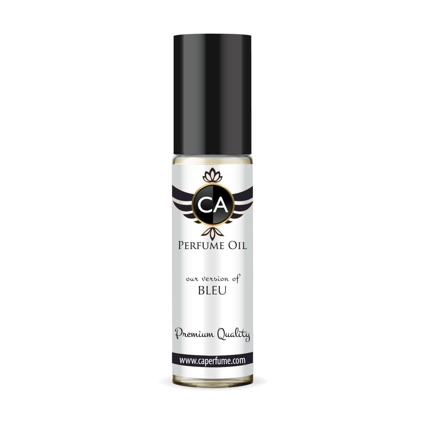 CA Perfume Impression of Bleu for Men Eau De Parfum Woody Aromatic Scent Long Lasting Cologne for Men Travel Size TSA Ready for Day and Night Wear 0.33 Fl Oz 10ml