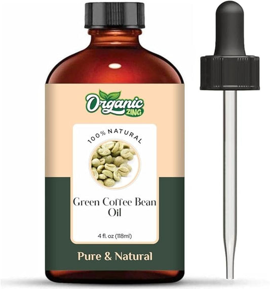 Green Coffee Bean (Coffea Arabica.) Oil | Pure & Natural Carrier Oil for Skincare, Hair Care & Massage - 118ml/3.99fl oz