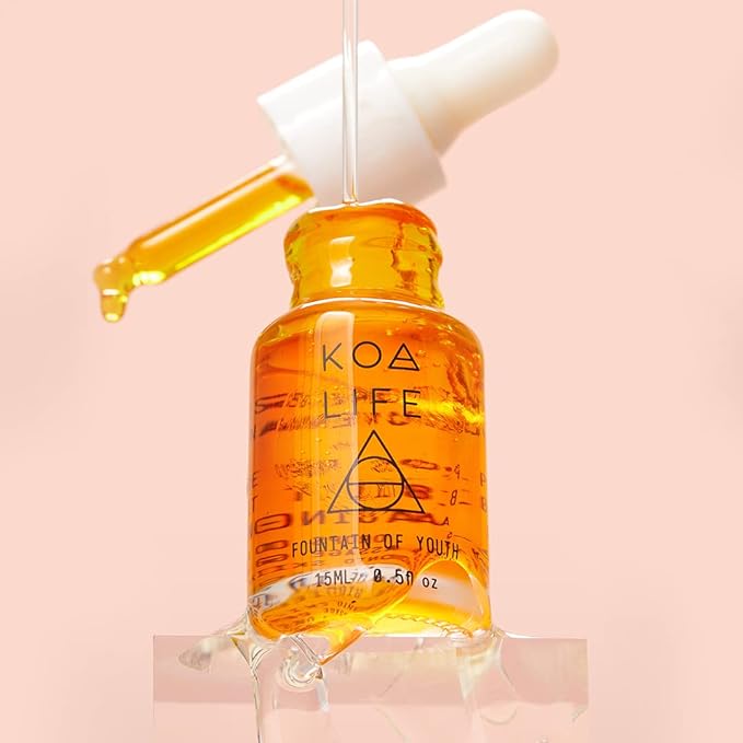 KOA LIFE Doctor-Formulated Anti-Aging Rosehip Face Oil, Made in USA, Organic, Vegan, Cruelty & Chemical Free Fountain of Youth