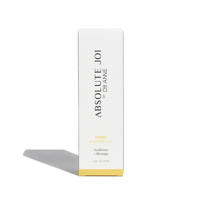 Sunflower & Moringa Fresh Cleanse Oil for Face - Makeup Remover and Double Cleansing Oil for All Skin Types | Unscented 200ml Bottle