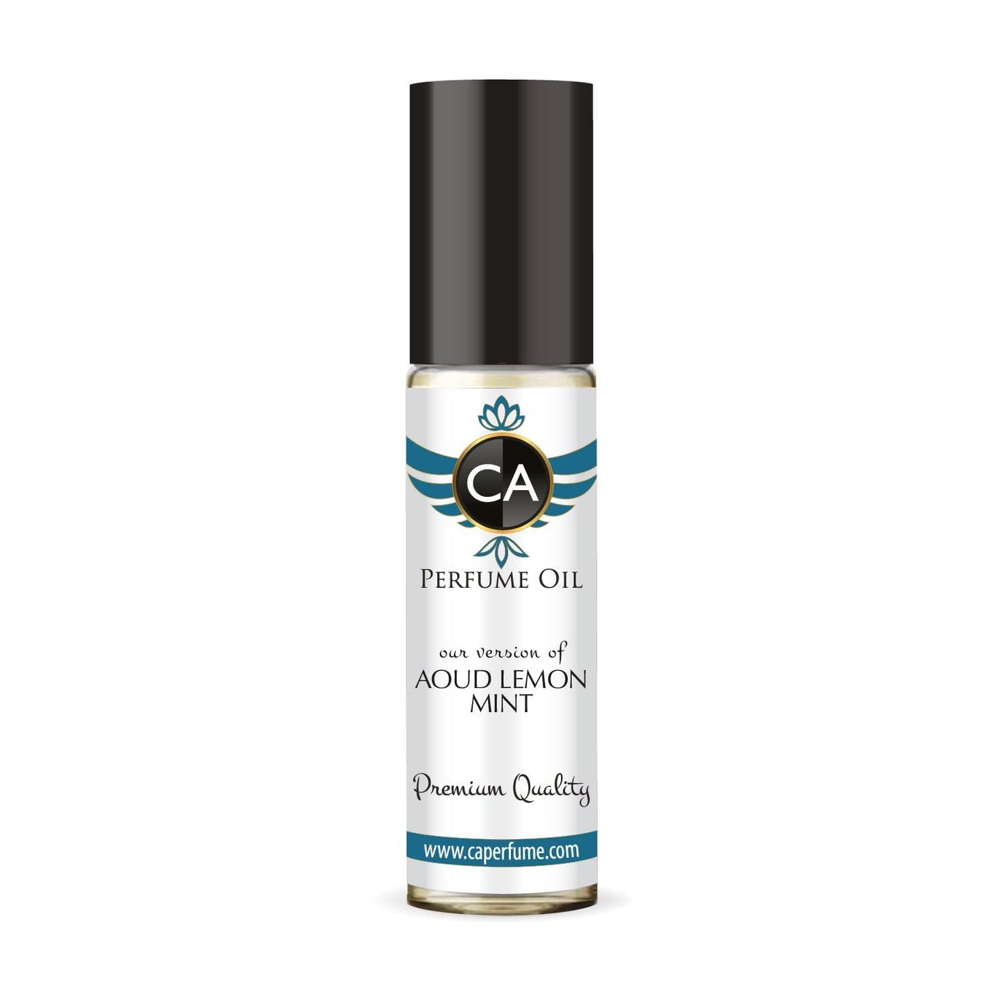 CA Perfume Impression of Aoud Lemon Mint Unisex Fragrance Oil Woody Aromatic Scent Long Lasting Perfumes for Women & Men Travel Size TSA Ready Mini Parfum Body Oil Roll-on 0.33 Fl Oz 10ml