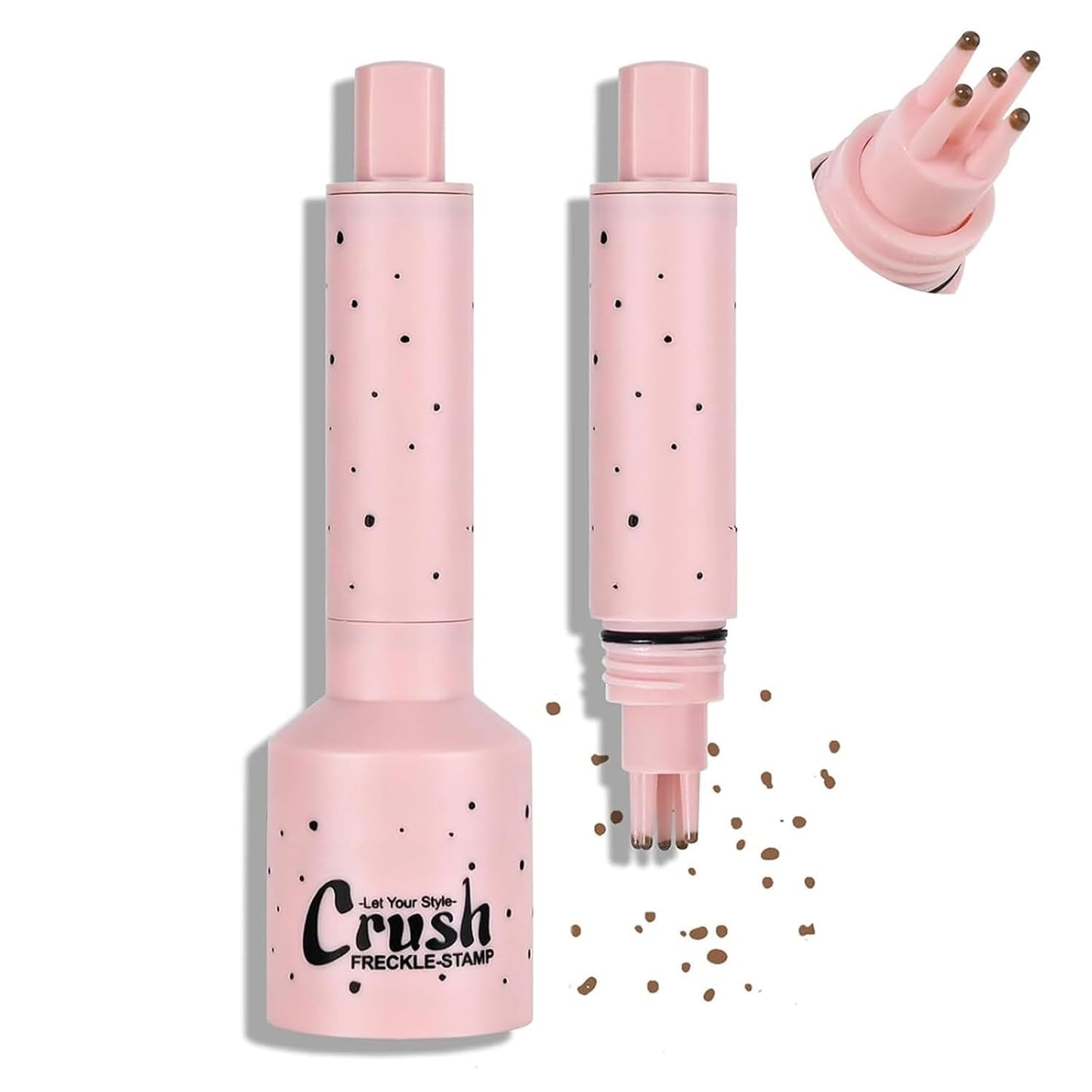 Faux Freckle Stamp for Girls and Women,Long Lasting Quick-drying Waterproof 5 Points Freckle Pen,Get Natural Lifelike Sunkissed Face Freckle Makeup Gift on Birthdays 01 Light