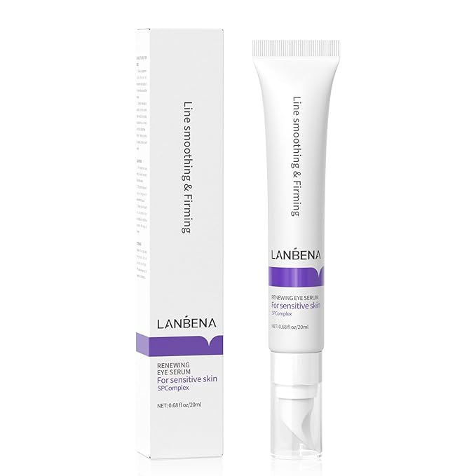 LANBENA Under Eye Cream, Retinol Eye Cream for Dark Circles and Puffiness, Daily Anti-Aging Under Eye Cream with Retinol & Hyaluronic Acid to Fight Fine Lines and Firm Skin (0.68 FL OZ)