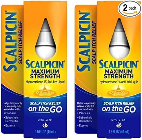 Scalpicin Max Strength Scalp Itch Treatment, 1.5 oz. (Pack of 2)