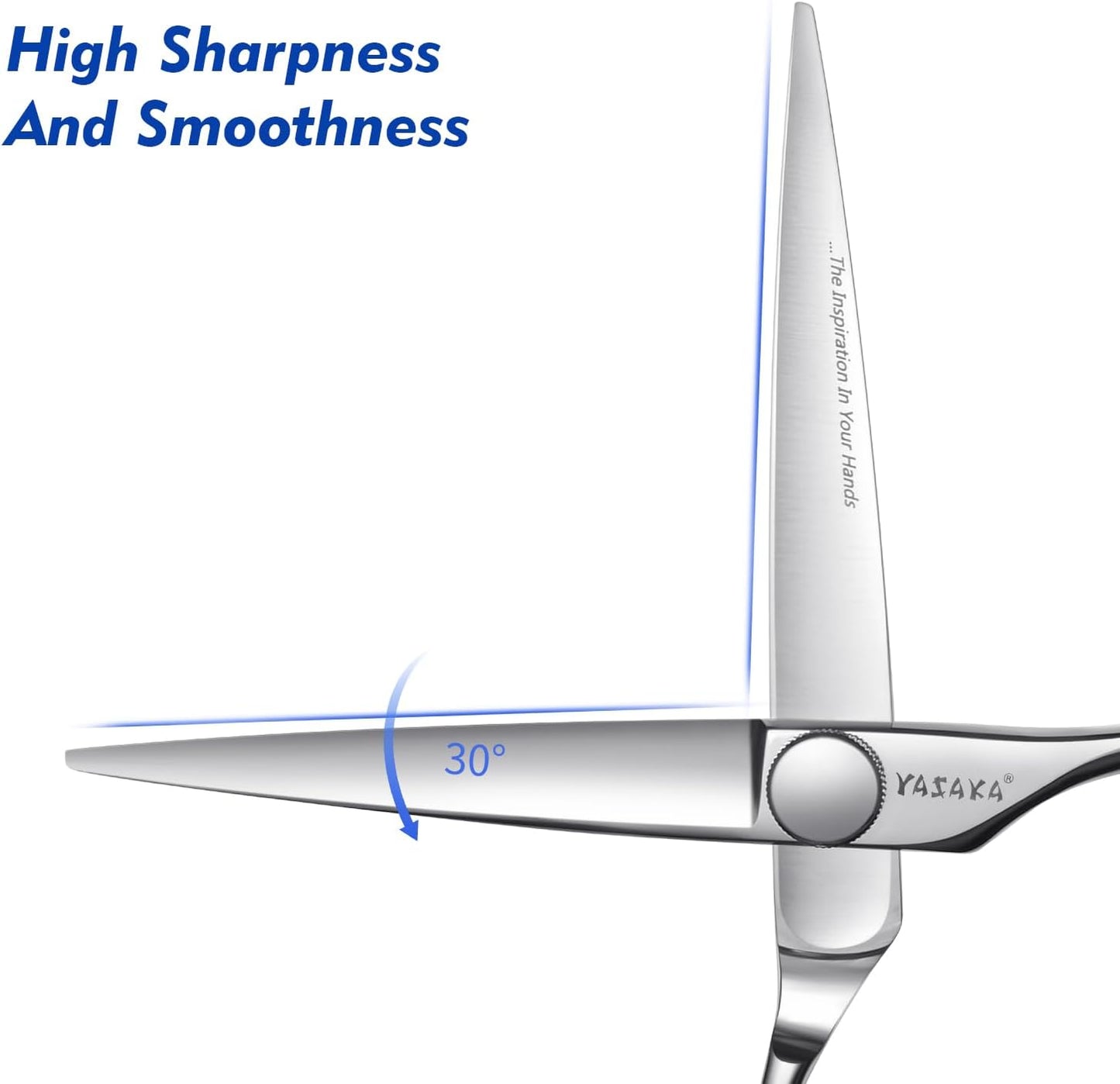 Professional Hair Cutting Shears 5.5 Inch, Barber Hairdressing & Hairstyling Hair Scissors with Razor-Sharp Blades & Cobalt Alloy Steel for Wig Bangs Layers, Women Men Haircutting Tool