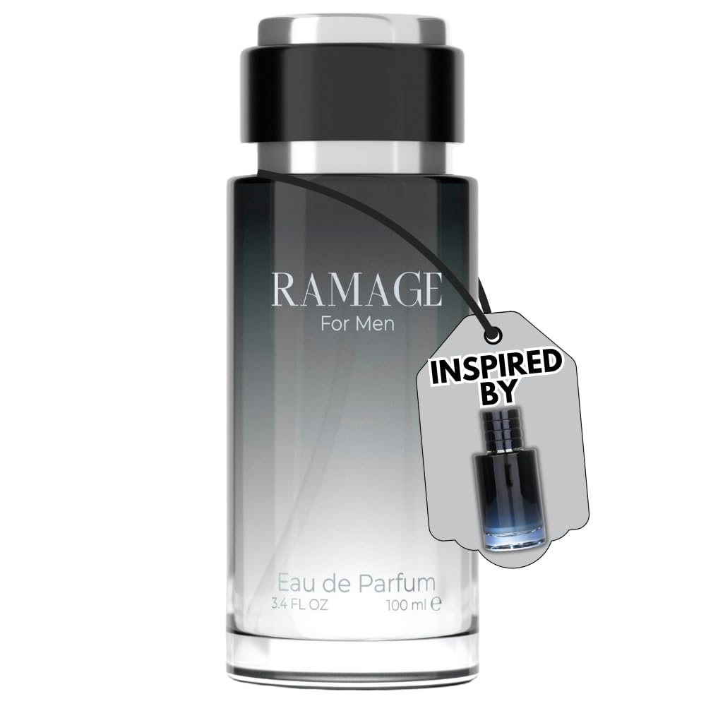 Cologne for Men – INSPIRED by A WORLD RENOWNED MEN’S PERFUME – Bergamot, Pepper, Vanilla, Ambroxan – Sexy, Bold, Fresh, Long-Lasting Eau De Parfum 100ml (3.4 fl oz)