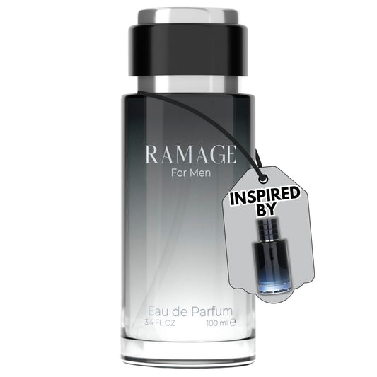 Cologne for Men – INSPIRED by A WORLD RENOWNED MEN’S PERFUME – Bergamot, Pepper, Vanilla, Ambroxan – Sexy, Bold, Fresh, Long-Lasting Eau De Parfum 100ml (3.4 fl oz)