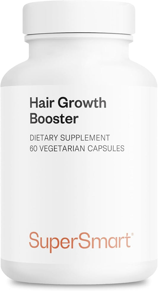 Supersmart - Hair Growth Booster 160mg per Day (Lustriva Supplement) - Biotin 40x More Soluble | Non-GMO & Gluten Free - 60 Vegetarian Capsules
