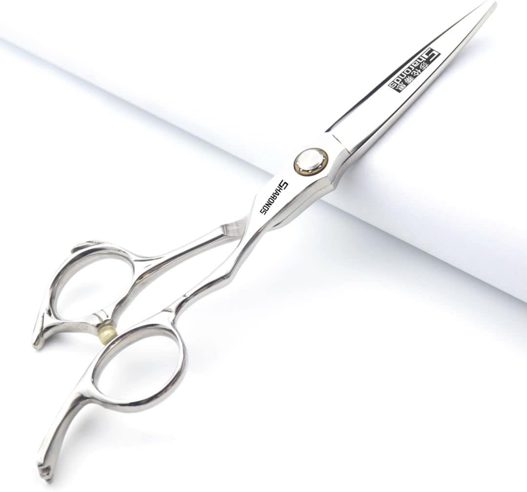 6/6.5-inch Sharonds hair clippers, professional Japanese 440C scissors, efficient scissors, scissors, comb adjuster (6-inch flat scissors)