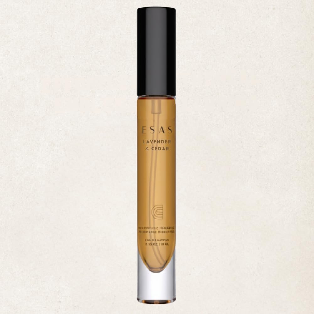 Esas Beauty Lavender & Cedar – Organic Perfume Mist, MADESAFE® – SEXY | WOODY | MUSK – 0.33 oz Fragrance EDP