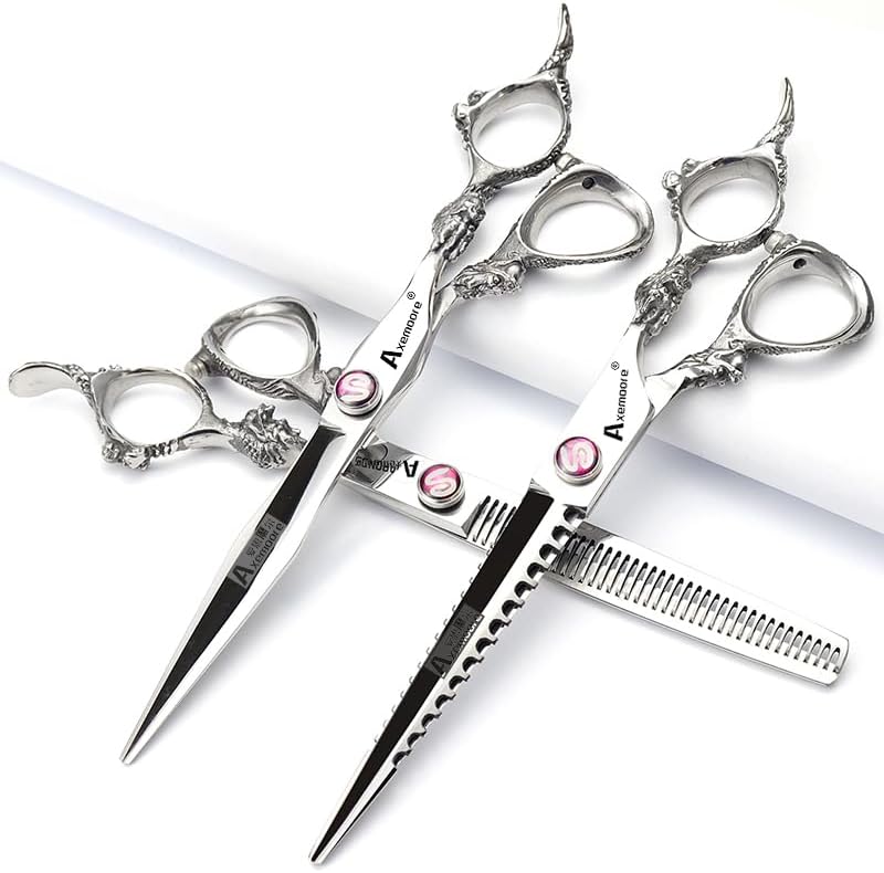 7/7.5/8/9 Inch Salon Professional Hairdressing Scissors Barber Hairstyling Special Tools (7 inch 4pc)