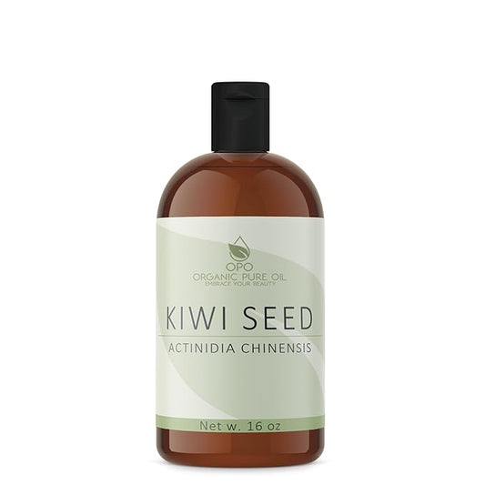 OPO Kiwi Seed Oil - 16 oz - Pure, All Natural, Cold Pressed, Unrefined, Kiwi Oil Perfect for Hair, Skin, Scalp, Body Care Moisturizer
