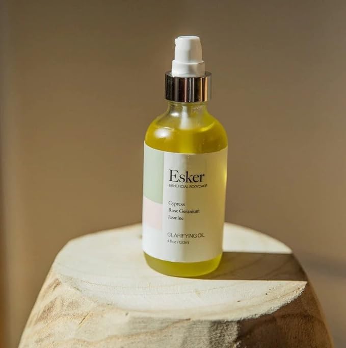 ESKER - Scent-Free Clarifying Body Oil For Sensitive Skin | Vegan, Cruelty-Free, Clean Beauty (4 fl oz | 120 ml)