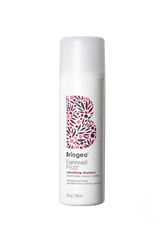 Briogeo Farewell Frizz Smoothing Shampoo, Tame Frizz and Restore Shine to Dull, Dry Hair, Nourishes and Smooths, Argan Oil for Shine, Vegan, Cruelty-Free, 8 fl oz